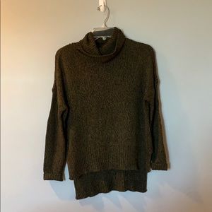 Dark green elbow patch sweater